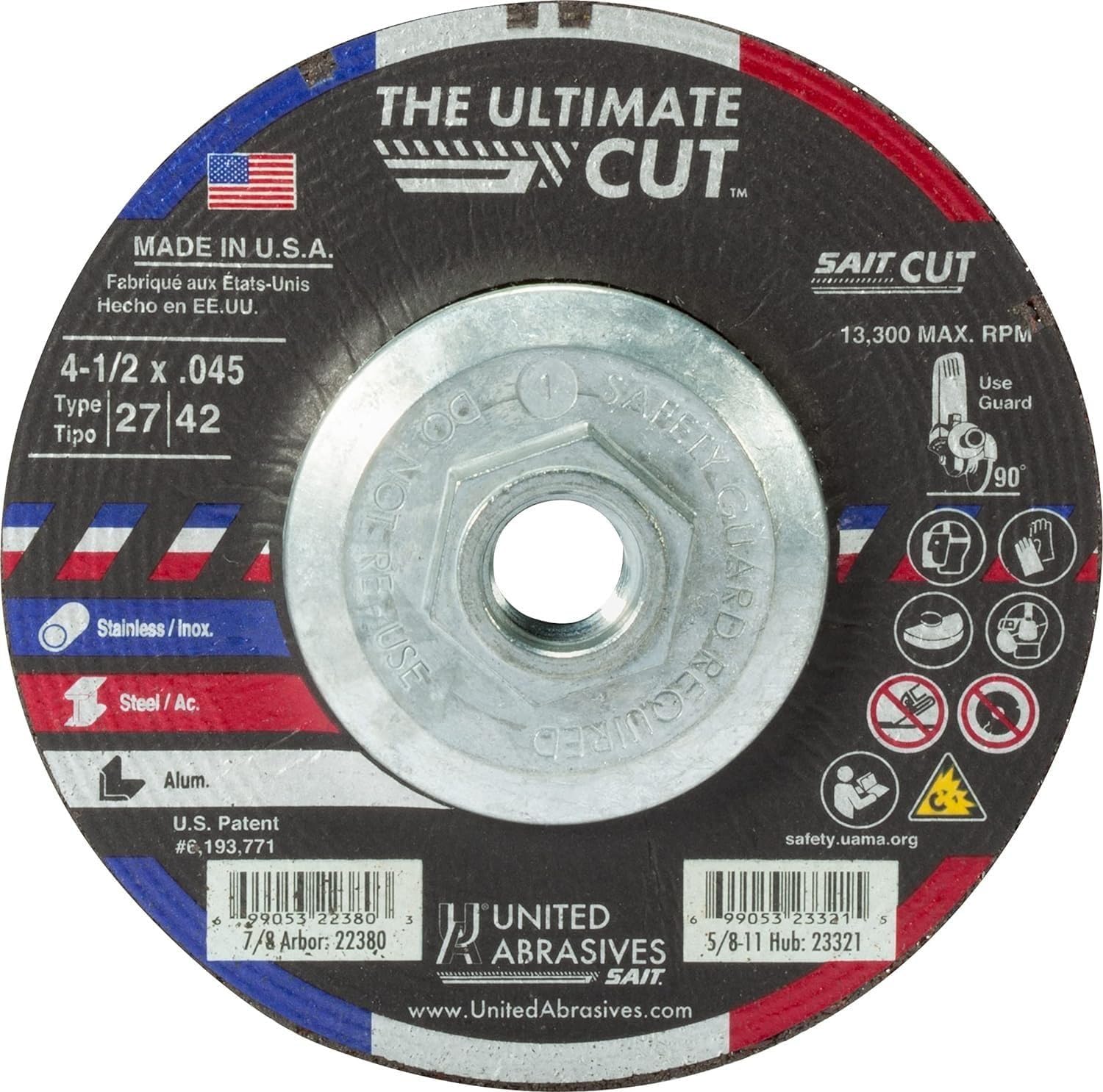 aaaaa  Amazon.com: United Abrasives SAIT 23321 4-1/2x.045x5/8-11